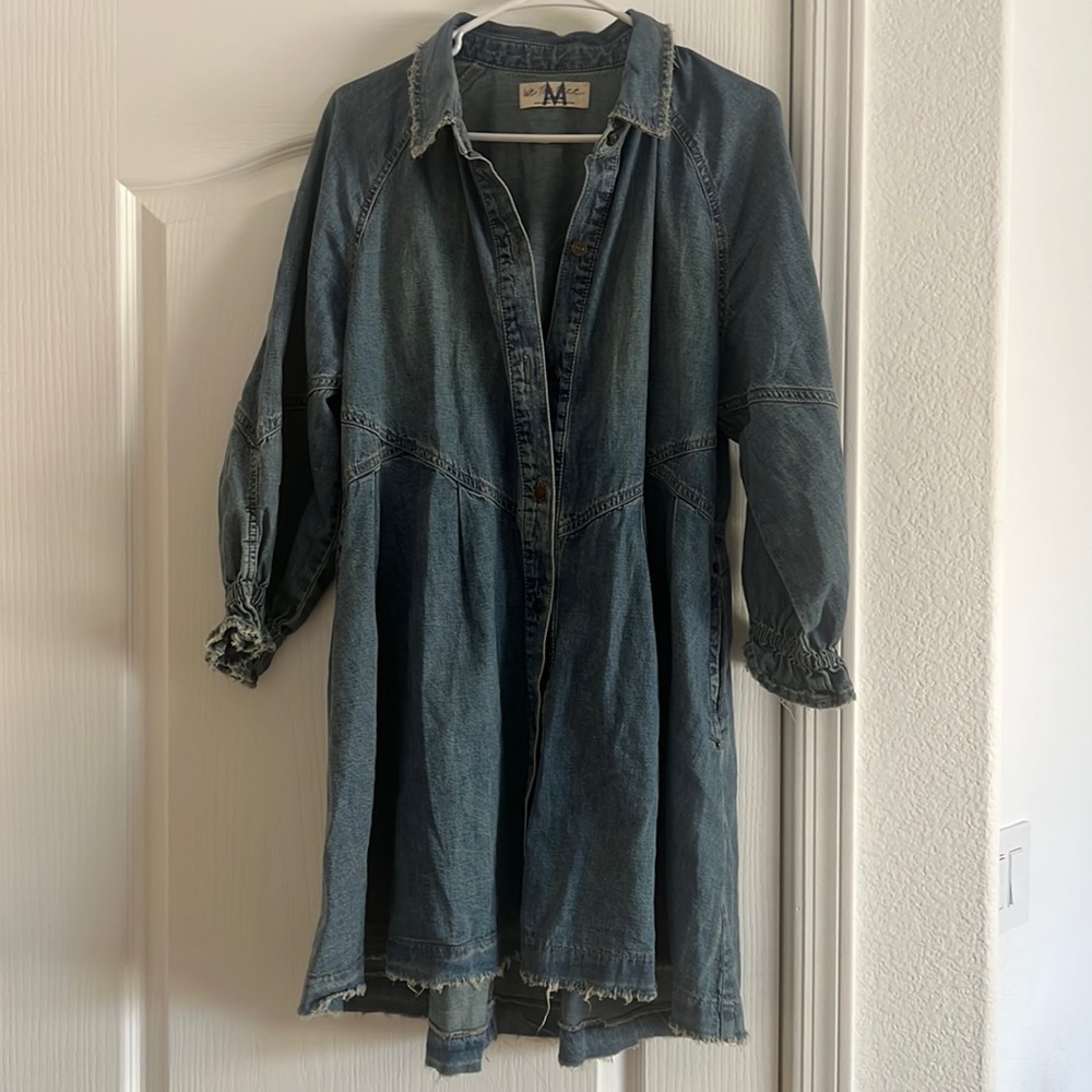 Free People Denim Dress Size M